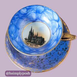 Plankenhammer Floss Bavaria Demitasse and Saucer | Vintage Porcelain Germany